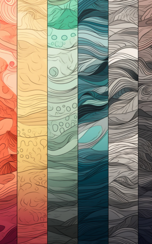 warriors silhouettes smudges